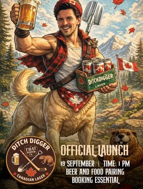 Ditch Digger Canadian Lager Launch event artwork