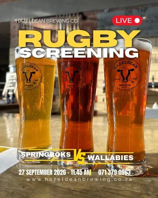 Springboks vs Wallabies at Hazeldean event artwork